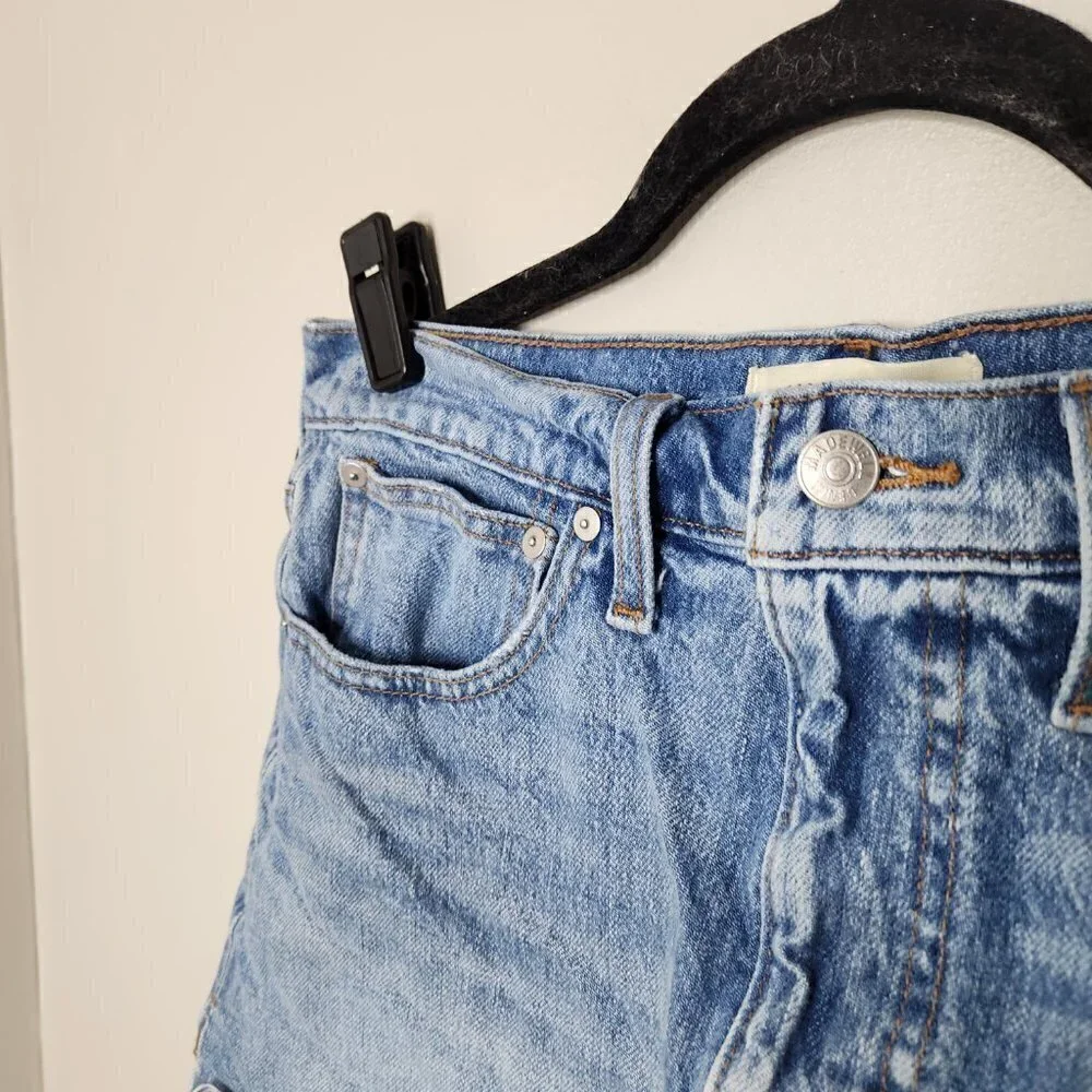 MADEWELL Denim Distressed Relaxed Shorts